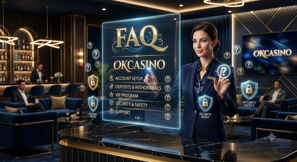 ศูนย์ช่วยเหลือและรวมคำถามที่พบบ่อย (FAQ) พร้อมให้บริการลูกค้าระดับ VIP ของแพลตฟอร์ม OKCASINO